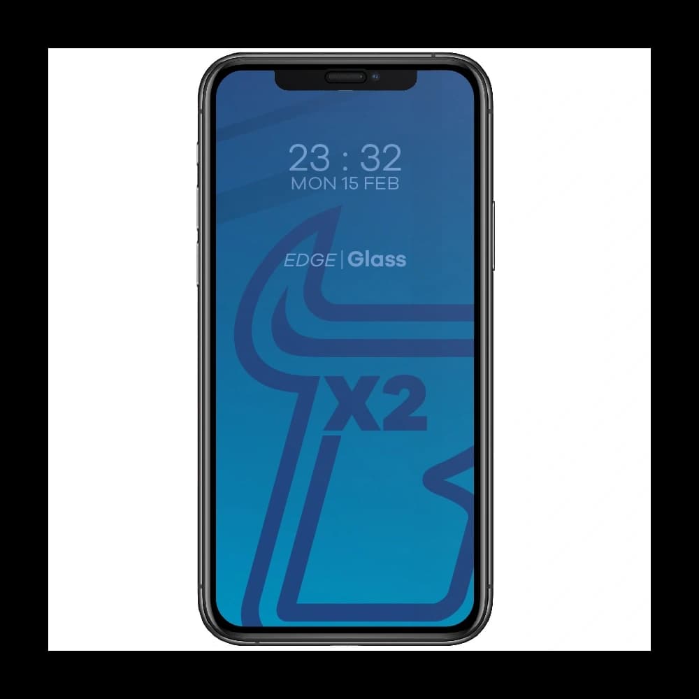 Bizon Glass Edge gehärtetes Glas - [2 PACK] + Linsenschutz Apple iPhone 11 Pro schwarz - 3