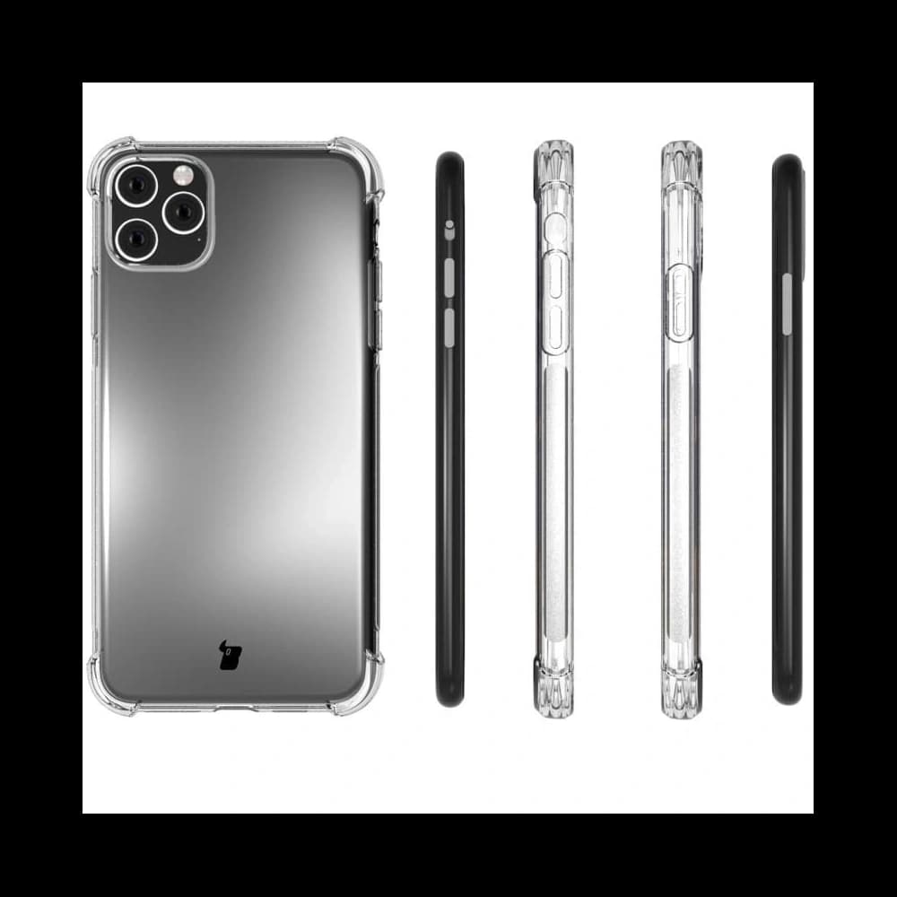 Bizon Case Clear Pack Hülle + 2x Schutzglas + Linsenglas Apple iPhone 11 Pro klar - 4