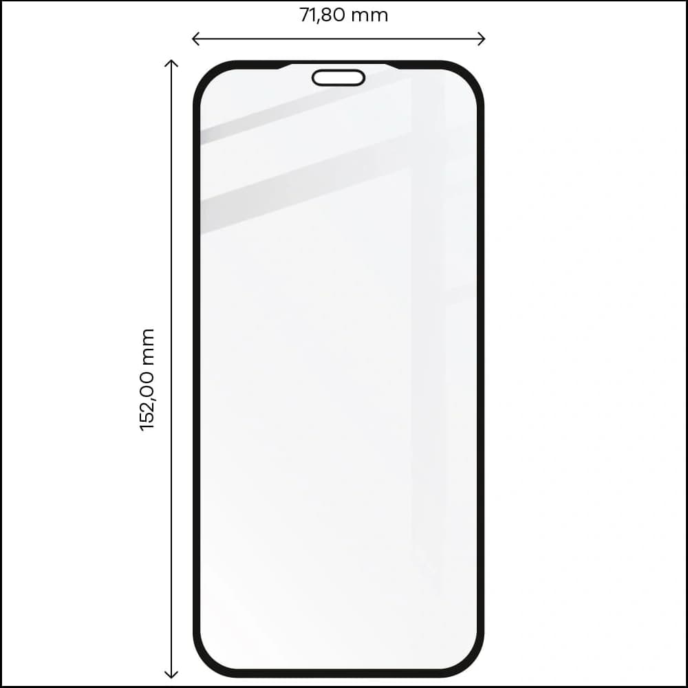 Bizon Glass Edge CF sticlă temperată - [2 PACK] + protecție pentru lentilă Apple iPhone 11 Pro Max negru - 2