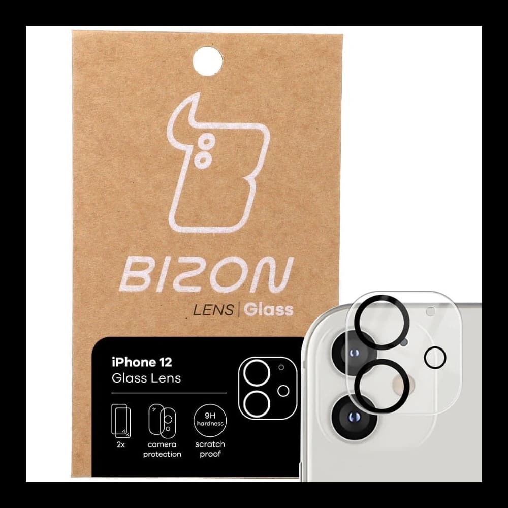 Sklo na aparát Bizon Glass Lens pro Apple iPhone 12 [2 PACK] - 1