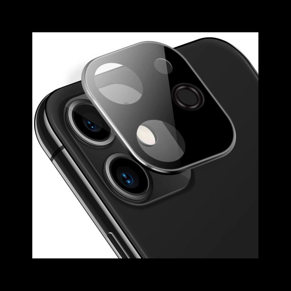 Tvrzené sklo Bizon Glass Edge CF - [2 PACK] + ochrana na objektiv Apple iPhone 12 Mini černé - 4