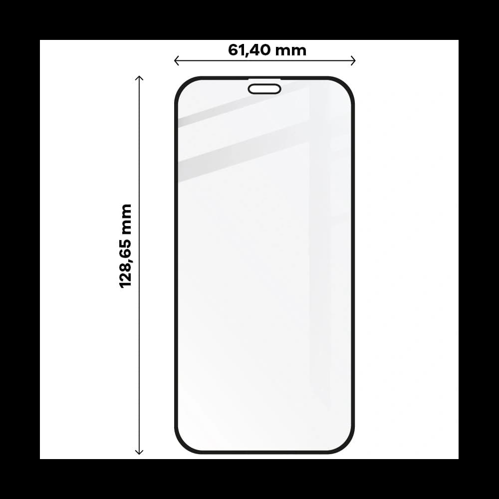 Bizon Glass Edge Apple iPhone 12 Mini negru - 2