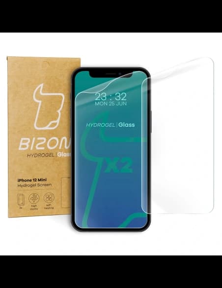 Bizon Glass Hydrogel Apple iPhone 12 Mini [2 PACK]