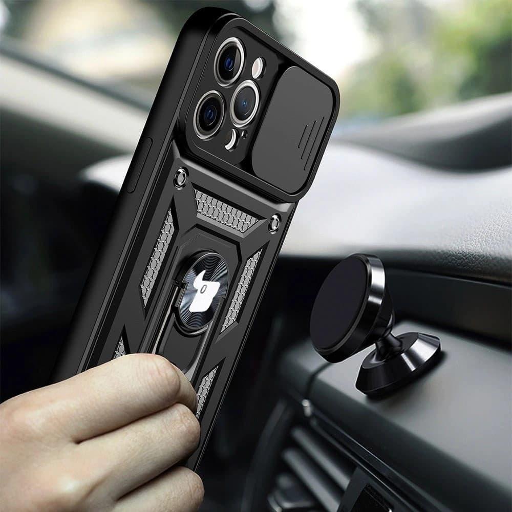 Bizon Case CamShield Ring Apple iPhone 12 Pro Max negru - 14