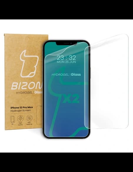 Bizon Glass Hydrogel Apple iPhone 12 Pro Max [2 PACK]