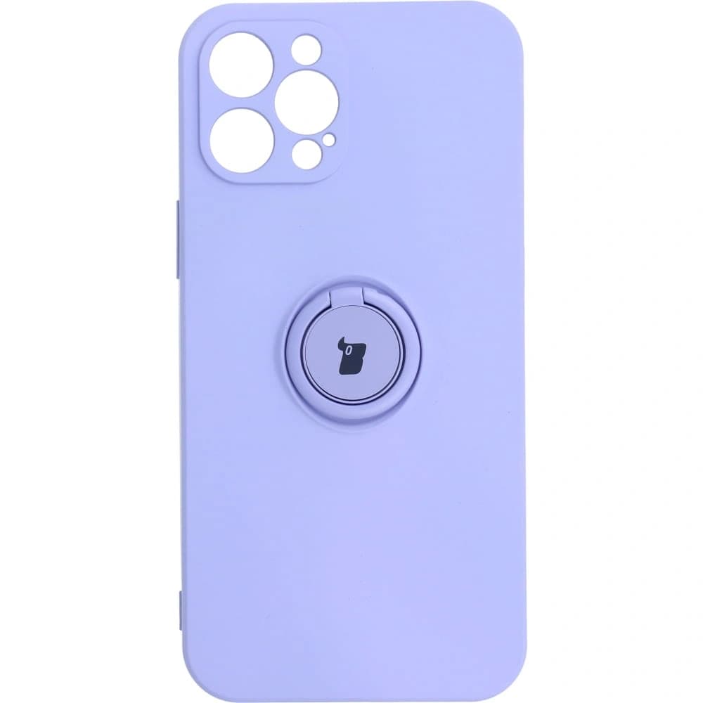 Bizon Case Silicone Ring Apple iPhone 12 Pro Max purple - 1