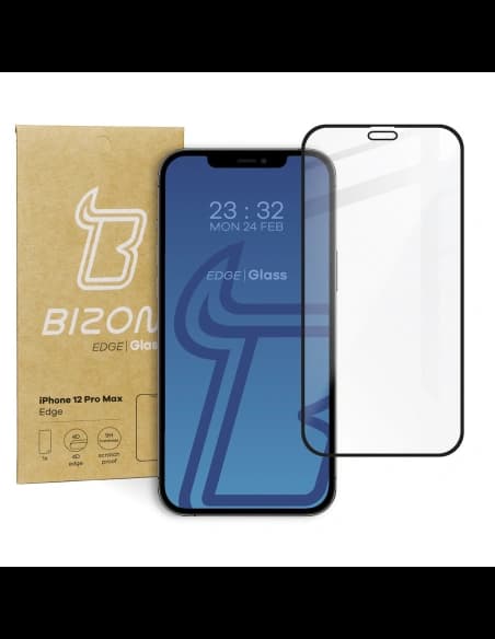 Bizon Glass Edge Apple iPhone 12 Pro Max schwarz