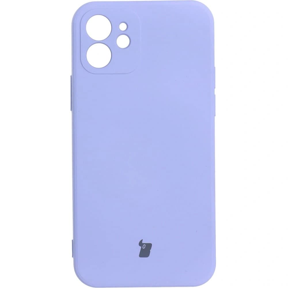 Etui Bizon Case Silicone do Apple iPhone 12 fialové - 1