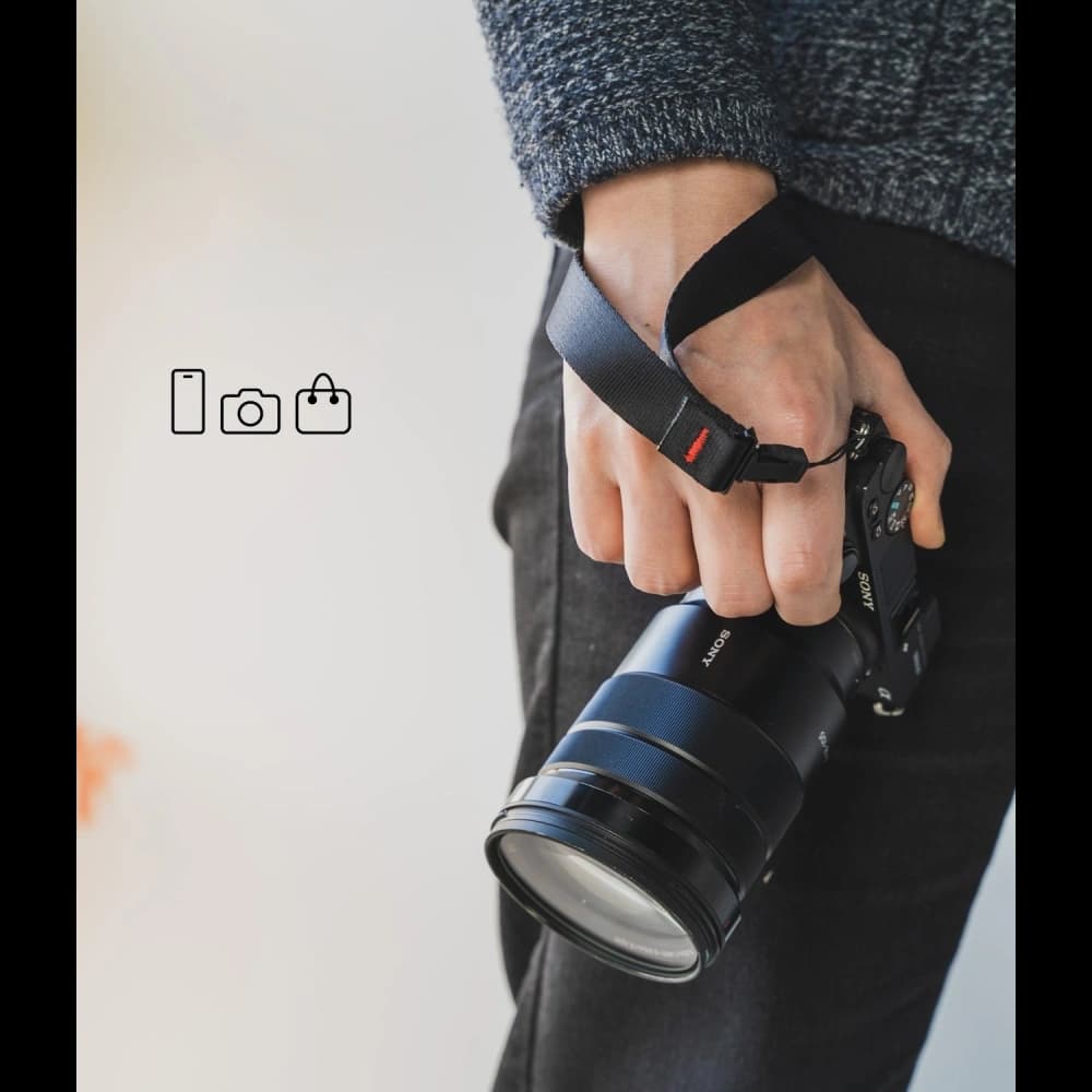 Páskový Ringke zápěstní řemínek černý - 6