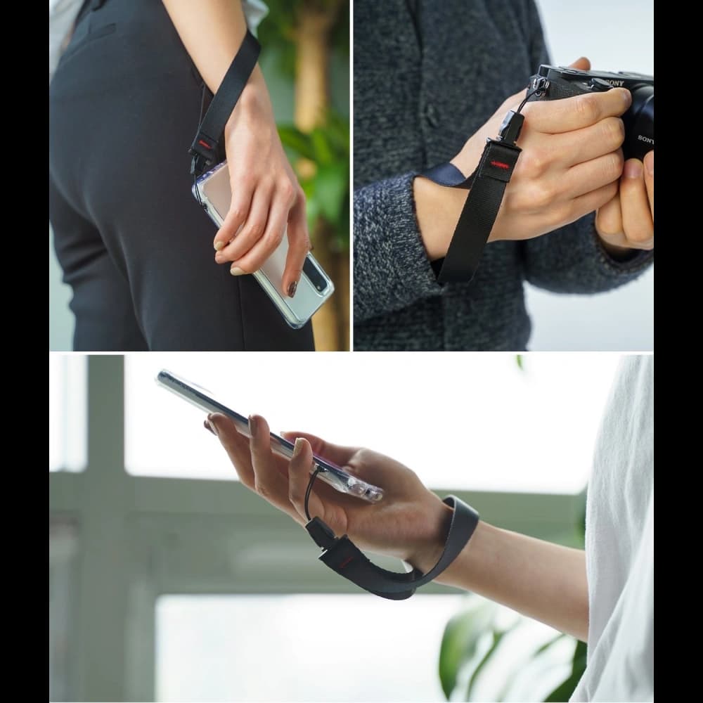 Páskový Ringke zápěstní řemínek černý - 7