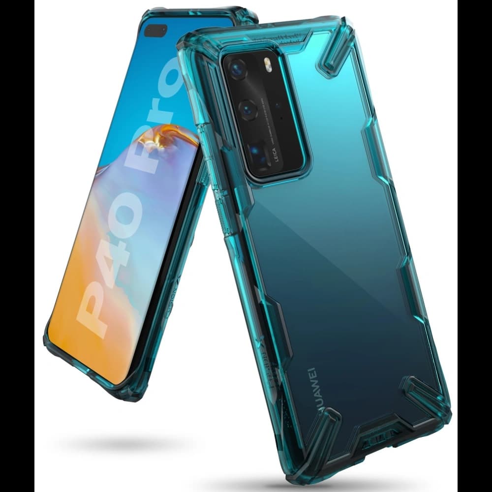 Ringke Tasche Fusion-X Huawei P40 Pro Türkis Grün - 6