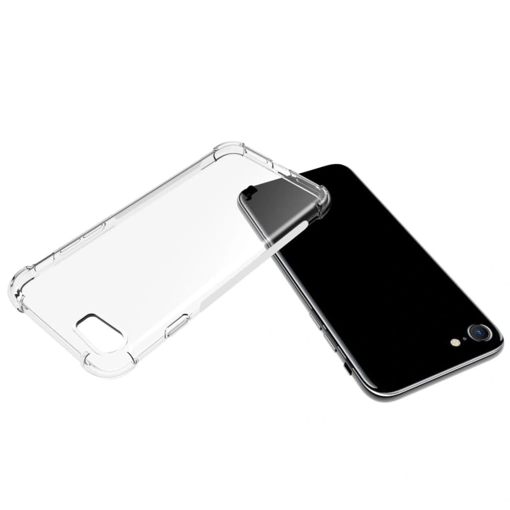 Etui + 2x sklo na obrazovku + objektiv Bizon Case Clear Pack pro Apple iPhone SE 2022/2020 8/7 průhledné - 5