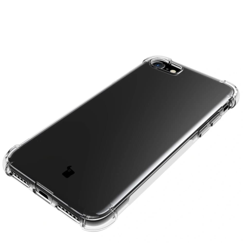 Etui + 2x sklo na obrazovku + objektiv Bizon Case Clear Pack pro Apple iPhone SE 2022/2020 8/7 průhledné - 6