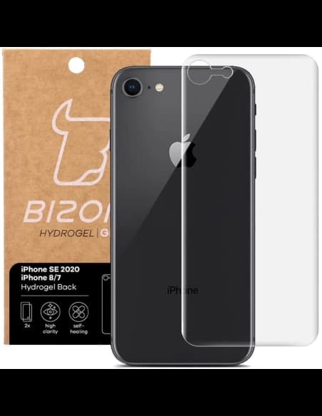 Fólie hydrogelová na zadní stranu Bizon Glass Hydrogel Apple iPhone SE 2022/2020/ 8/ 7  [2 PACK]