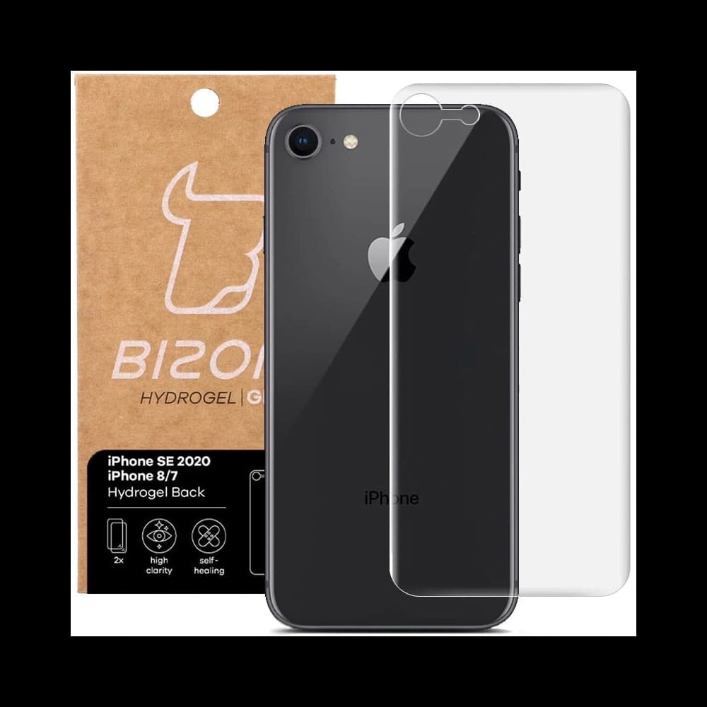 Fólie hydrogelová na zadní stranu Bizon Glass Hydrogel Apple iPhone SE 2022/2020/ 8/ 7  [2 PACK] - 1