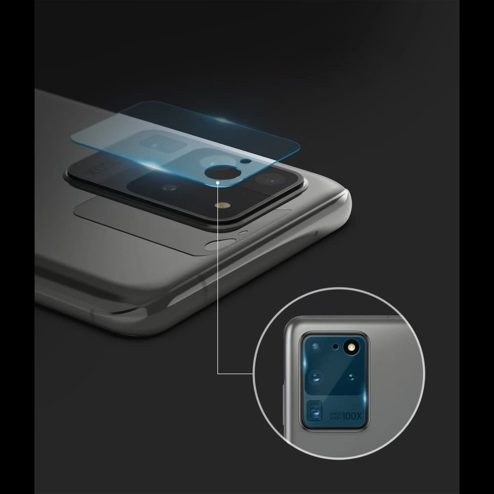 Edzett üveg Ringke fényképezőgéphez Samsung Galaxy S20 Ultra [3 PACK] - 9