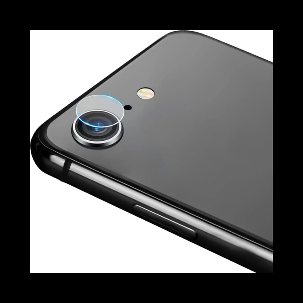 Bizon Glass Edge sticlă temperată - [2 PACK] + protecție pentru lentilă Apple iPhone SE 2022/2020 8/7 negru - 6