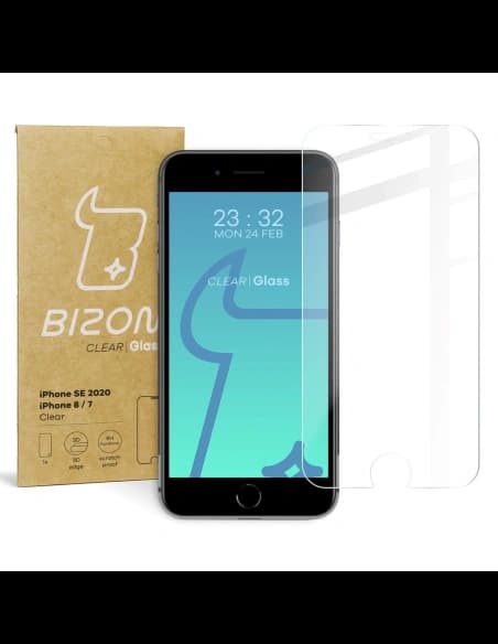 Tvrzené sklo Bizon Glass Clear pro Apple iPhone SE 2022 / 2020 / 8 / 7