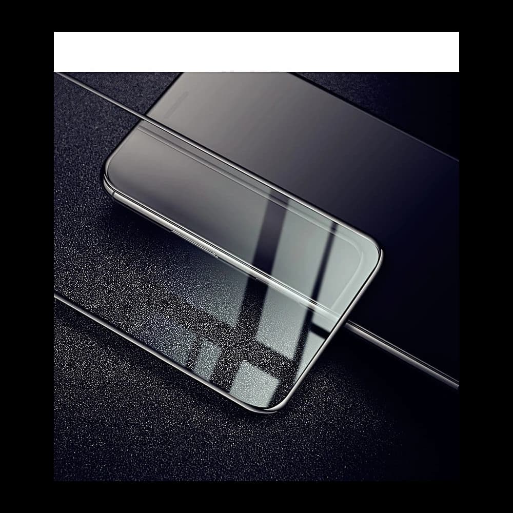 Bizon Glass Edge sticlă securizată - [2 PACHET] + protecție pentru lentile Apple iPhone Xs / X negru - 7