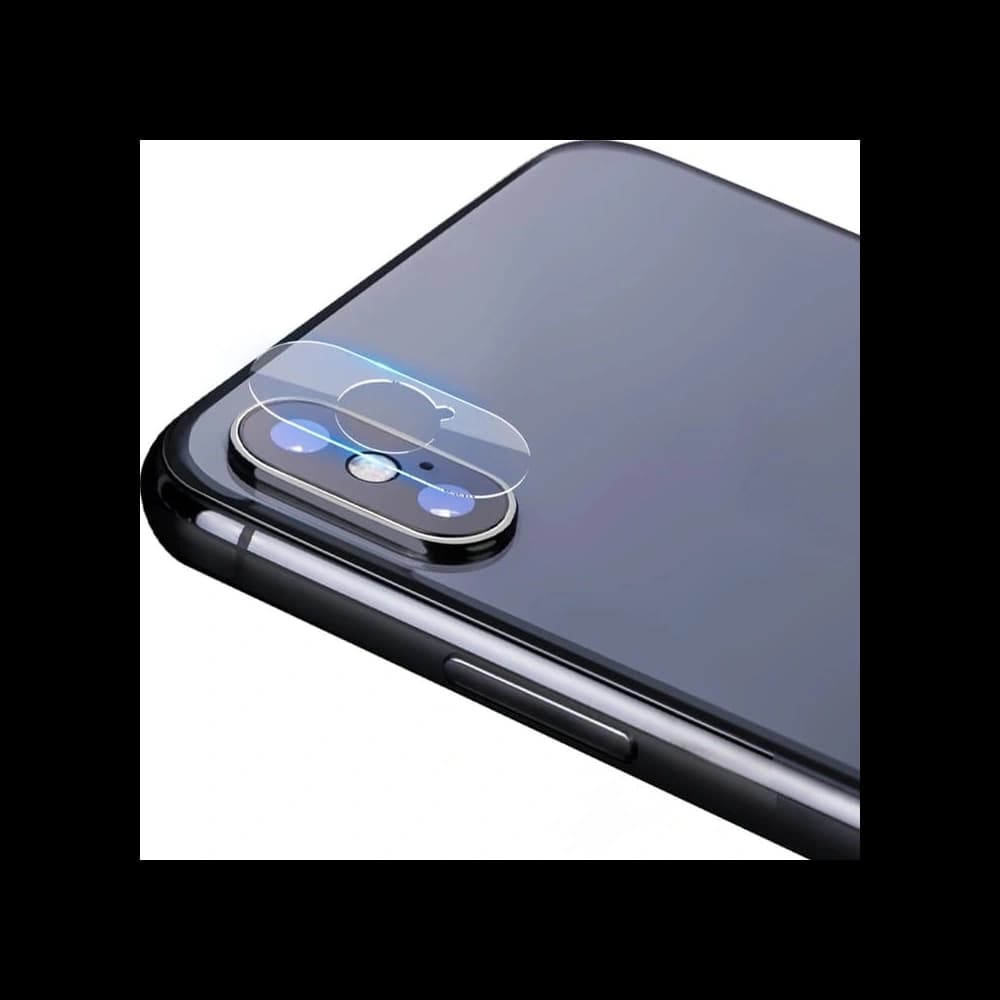 Bizon Glass Edge sticlă securizată - [2 PACHET] + protecție pentru lentile Apple iPhone Xs / X negru - 8