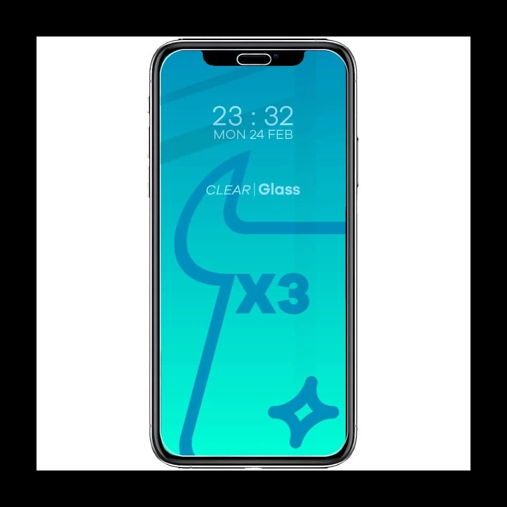 Tvrzené sklo Bizon Glass Clear - 3 ks + objektiv Apple iPhone Xs - 2