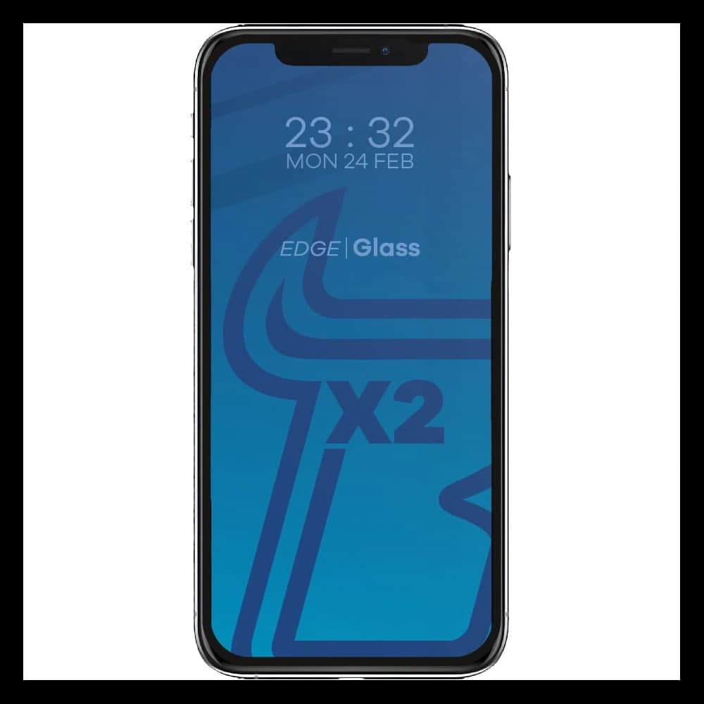 Bizon Glass Edge CF sticlă temperată - [2 PACK] + protecție pentru lentile Apple iPhone Xs Max negru - 3