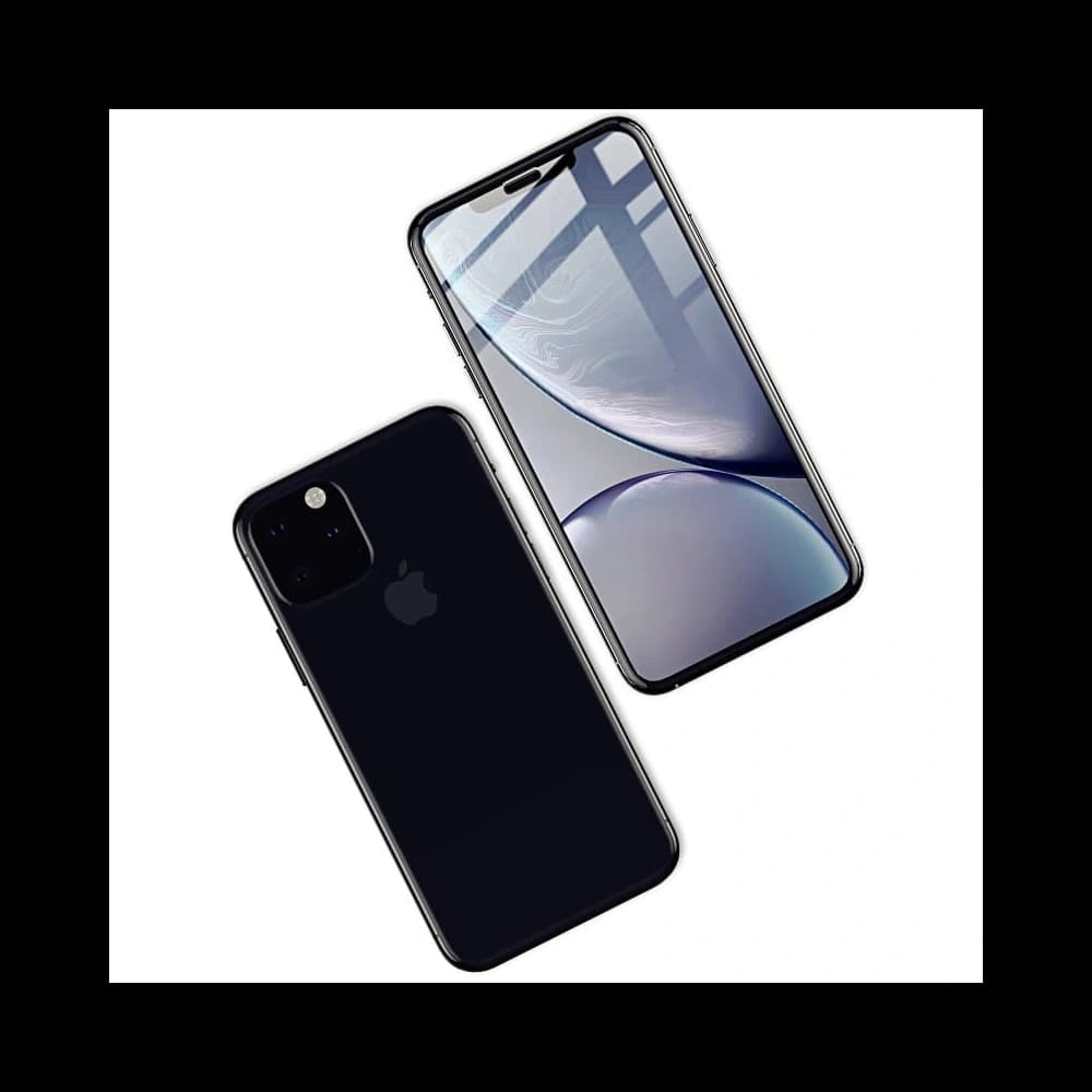Bizon Glass Edge CF sticlă temperată - [2 PACK] + protecție pentru lentile Apple iPhone Xs Max negru - 8
