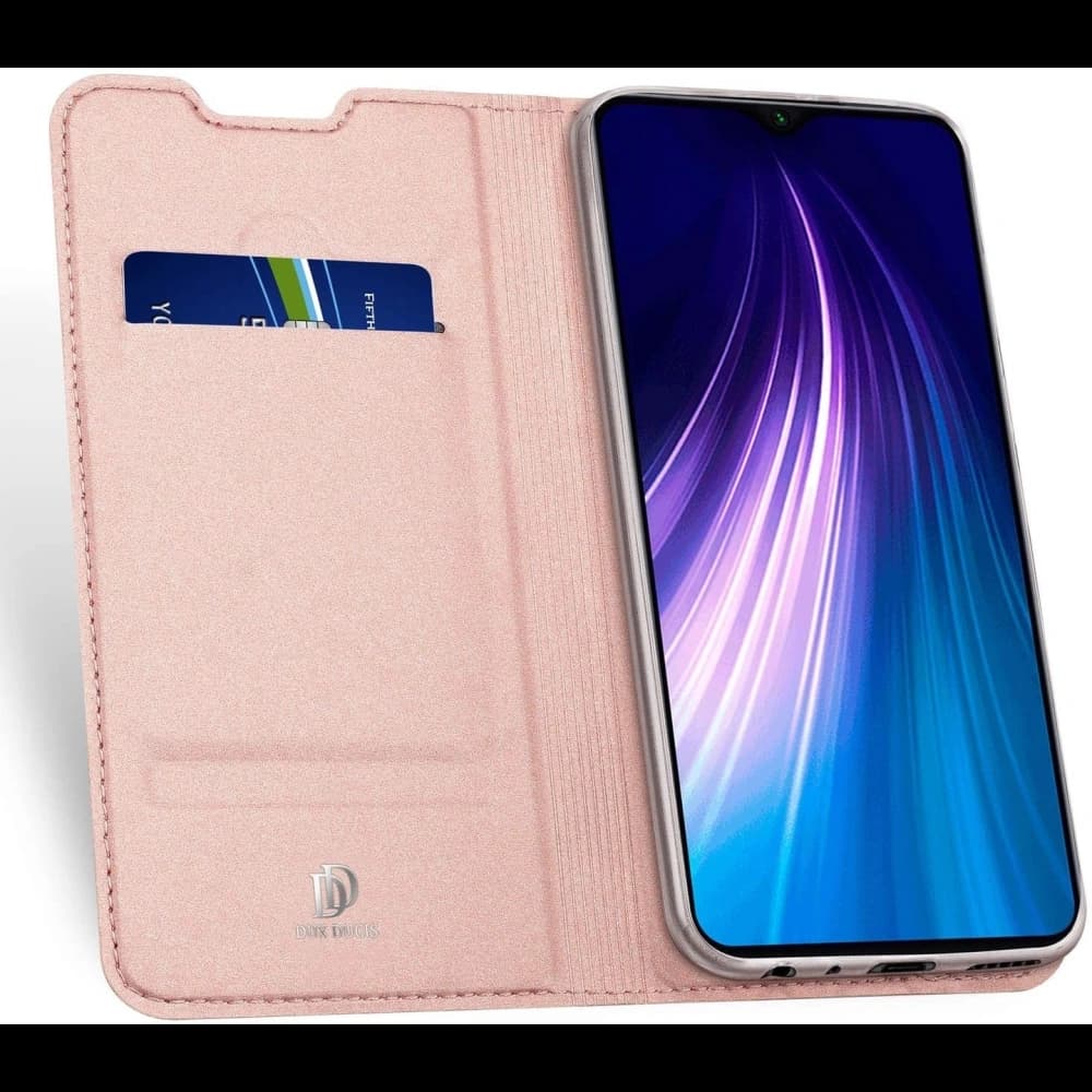 Etui DuxDucis SkinPro Redmi Note 8T Rózsaarany 9H - 1