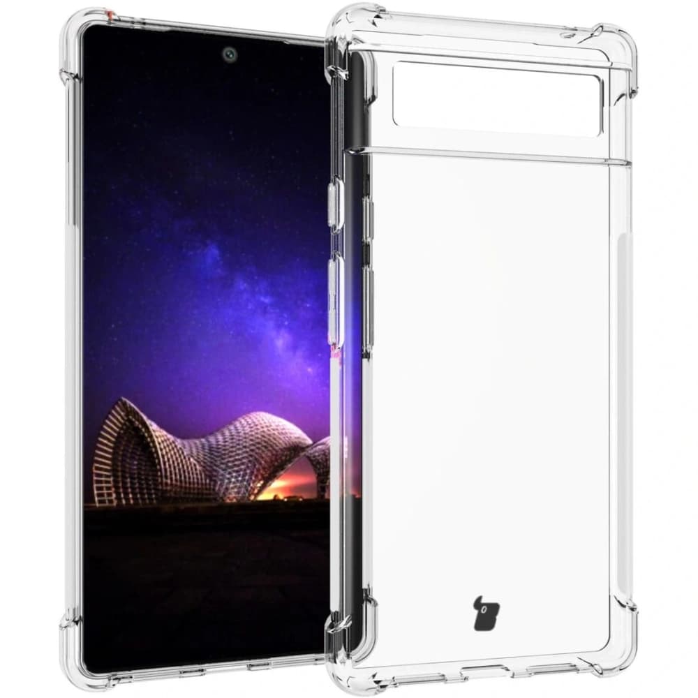 Etui + 2x sklo na obrazovku + objektiv Bizon Case Clear Pack pro Google Pixel 6 průhledné - 3