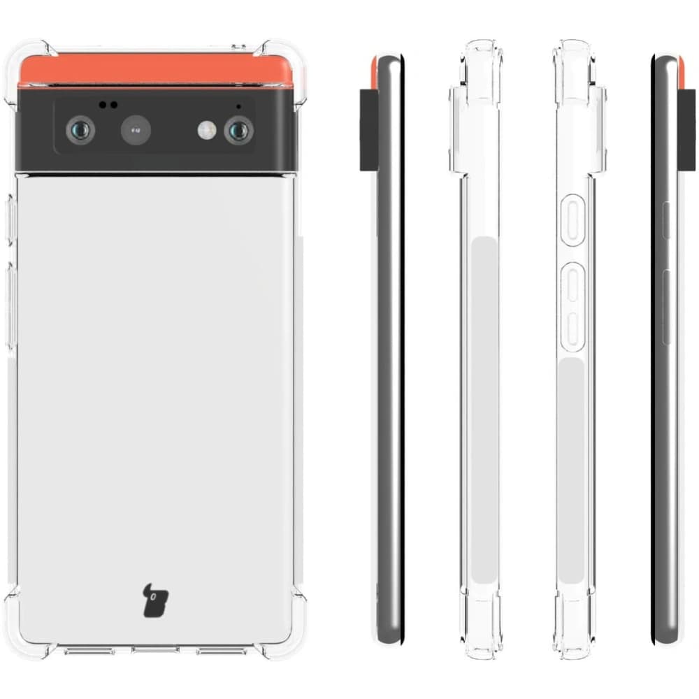 Etui + 2x sklo na obrazovku + objektiv Bizon Case Clear Pack pro Google Pixel 6 průhledné - 4
