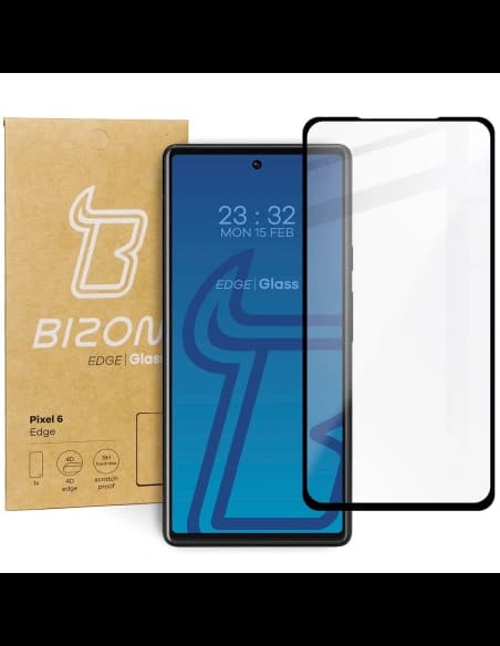 Szkło hartowane Bizon Glass Edge do Google Pixel 6 czarne