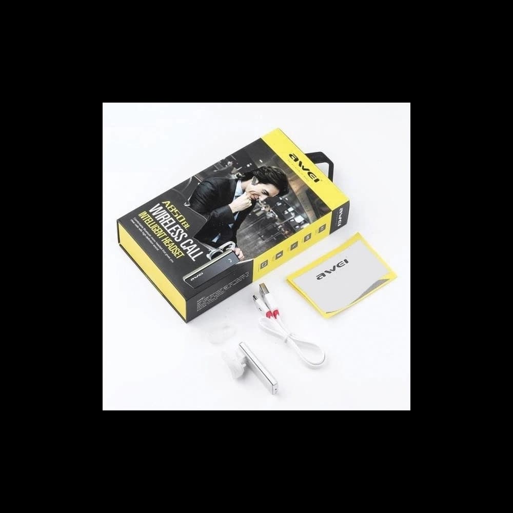 AWEI A850BL mono Bluetooth fejhallgató fehér/white - 3
