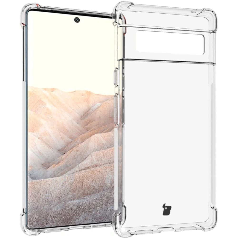 Bizon Case Clear Pack carcasă + 2x folie pentru ecran + protector pentru lentilă Google Pixel 6 Pro transparent - 3