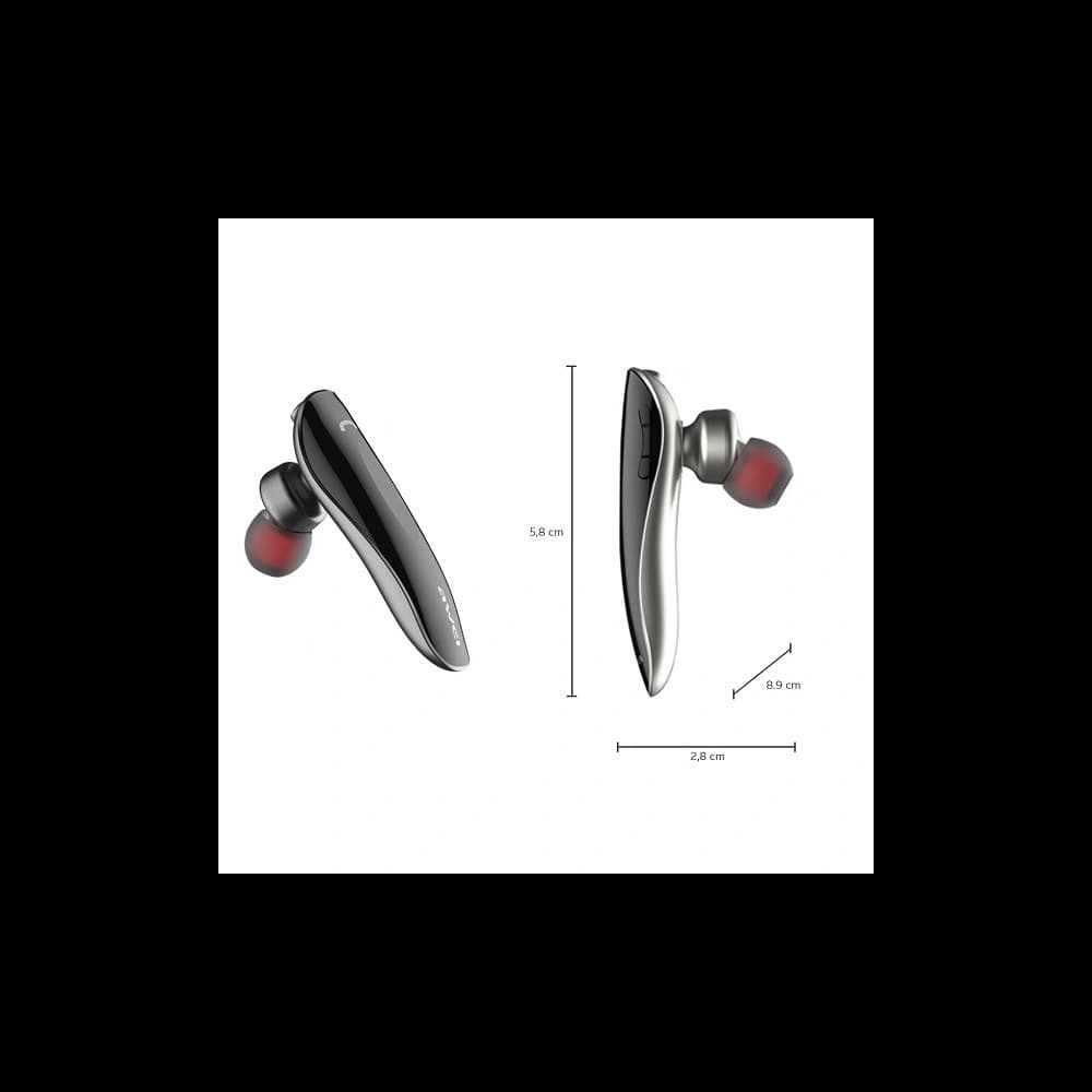 AWEI sluchátko Bluetooth mono N1 šedé/grey - 6