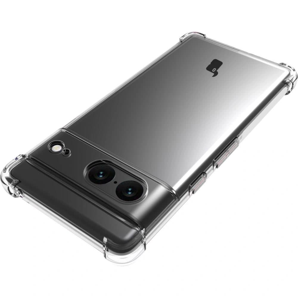 Bizon Case Clear Pack tok + 2x kijelző üveg Google Pixel 7 átlátszó - 6