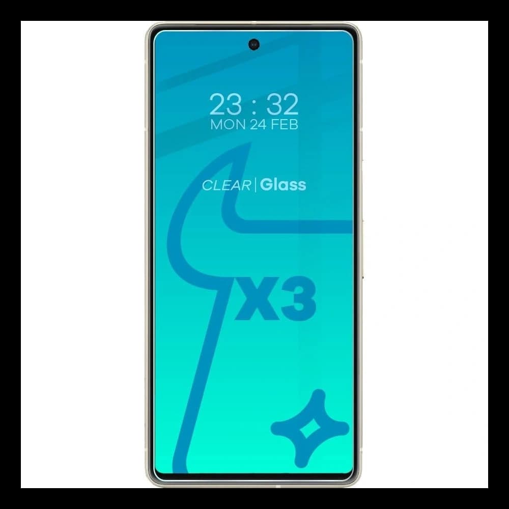 3x Szkło na ekran + szkło na aparat BIZON Clear 2 do Google Pixel 7 - 3