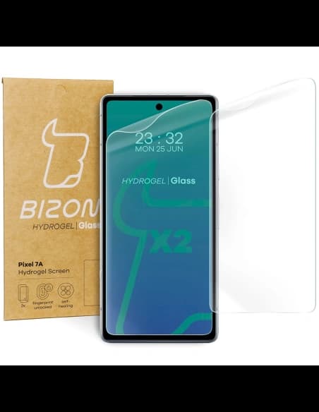 Folia hydrożelowa na ekran Bizon Glass Hydrogel do Pixel 7A [2 PACK]