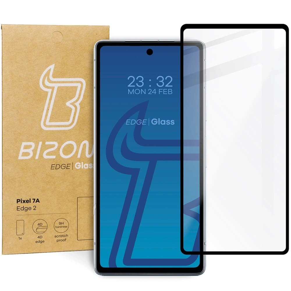 Bizon Glass Edge 2 Pixel 7A schwarz - 1