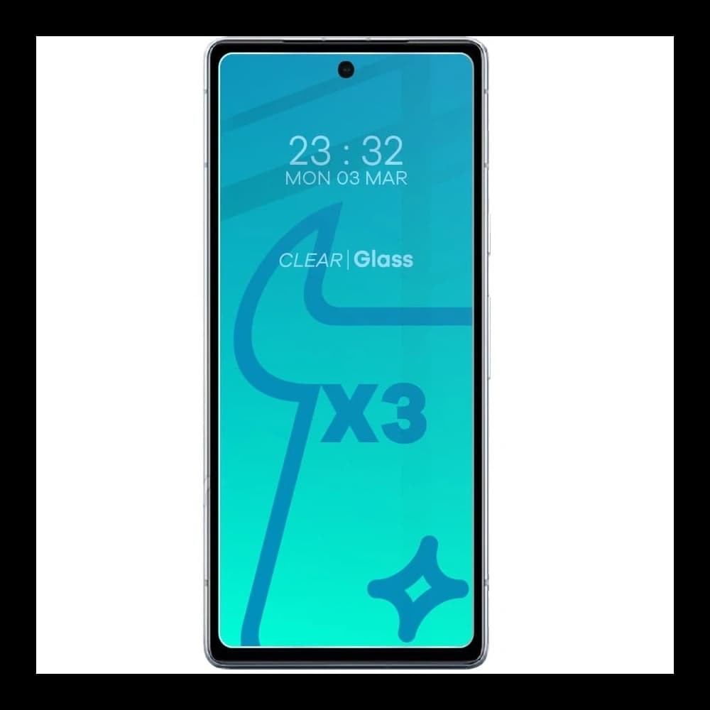 BIZON Clear 3x screen glass + camera glass Pixel 7A - 3