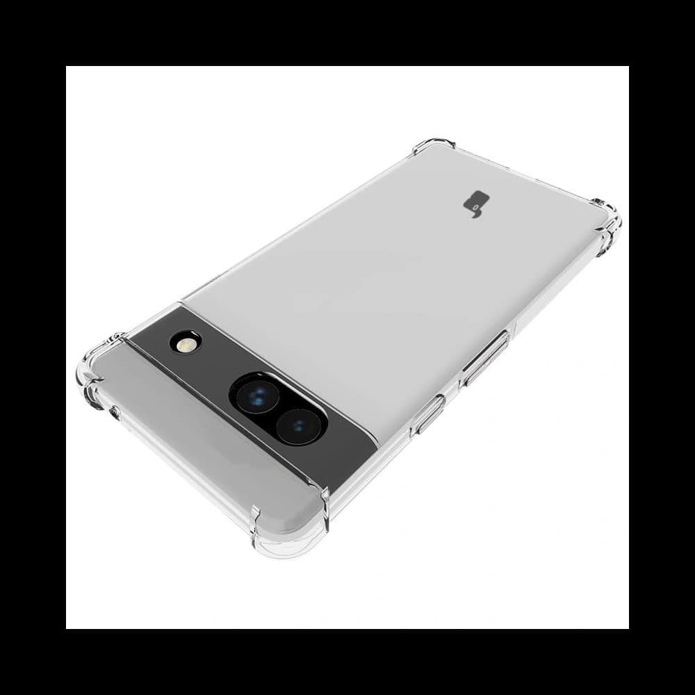 Etui + 2x szkło na ekran + obiektyw Bizon Case Clear Pack do Google Pixel 7A przezroczyste - 6