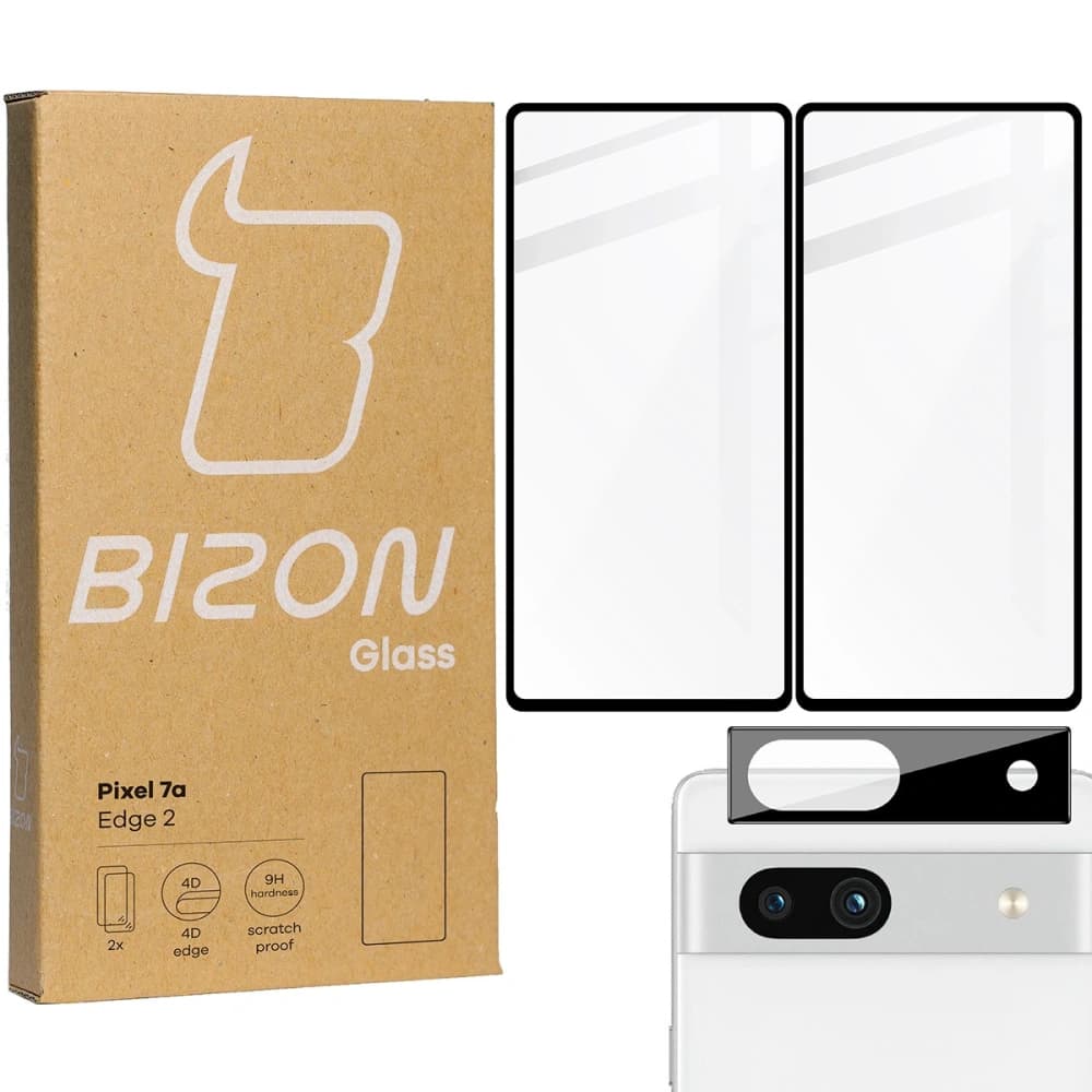 BIZON Edge 2 2x képernyő üveg + kamera üveg Pixel 7A - 1