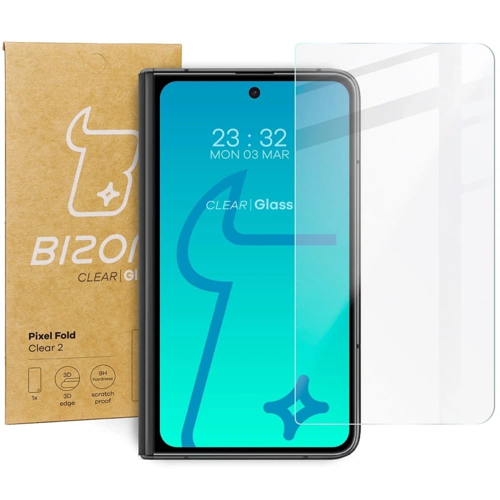 Tvrdé sklo Bizon Glass Clear 2 pro Pixel Fold - 1