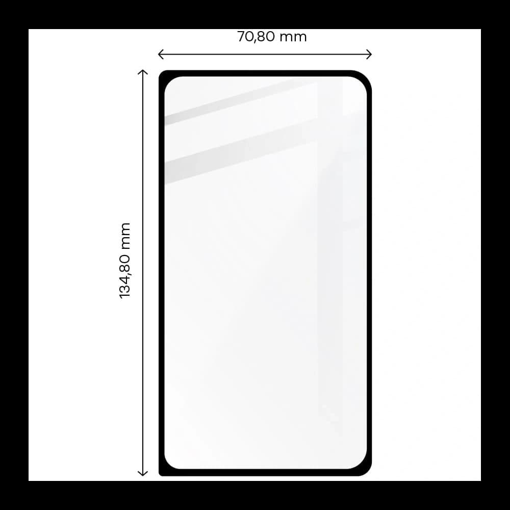 Tvrzené sklo Bizon Glass Edge 2 pro Pixel Fold černé - 2