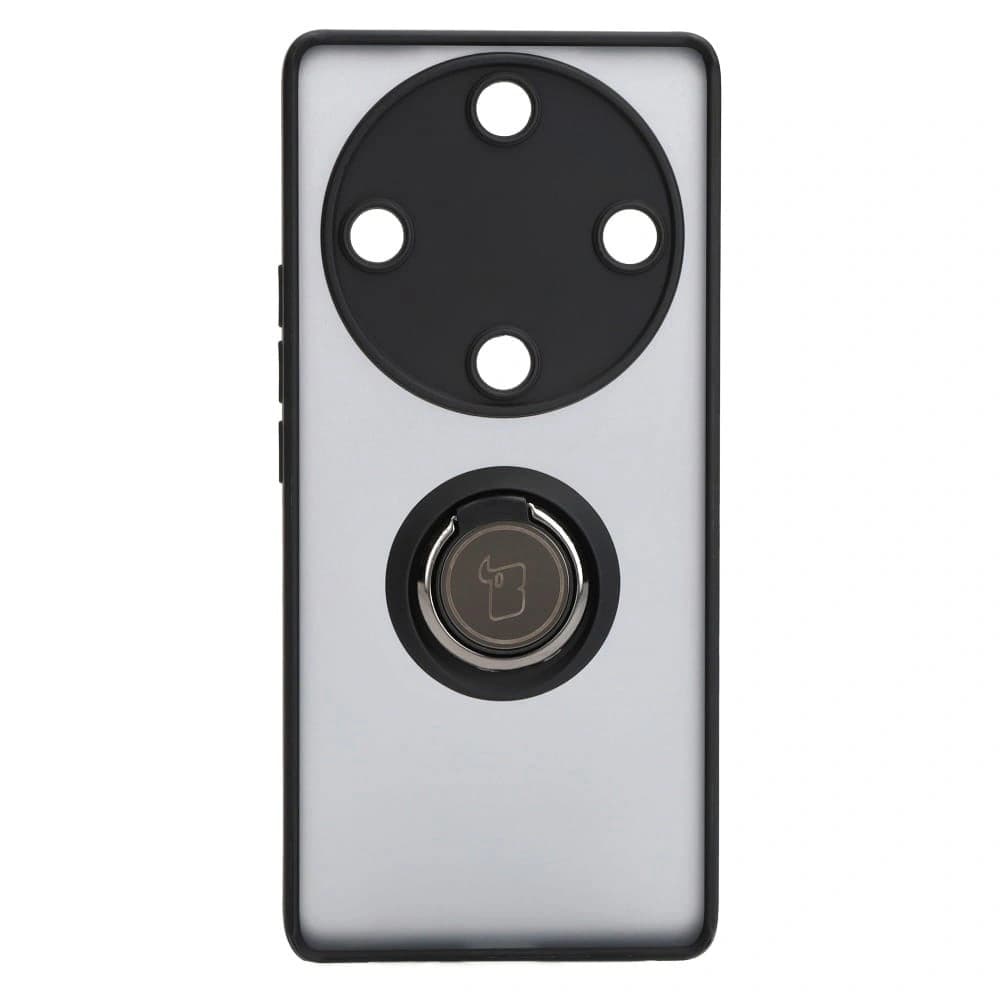 Bizon Case Hybrid Ring Honor Magic5 Lite rauchig mit einem schwarzen Rahmen - 2