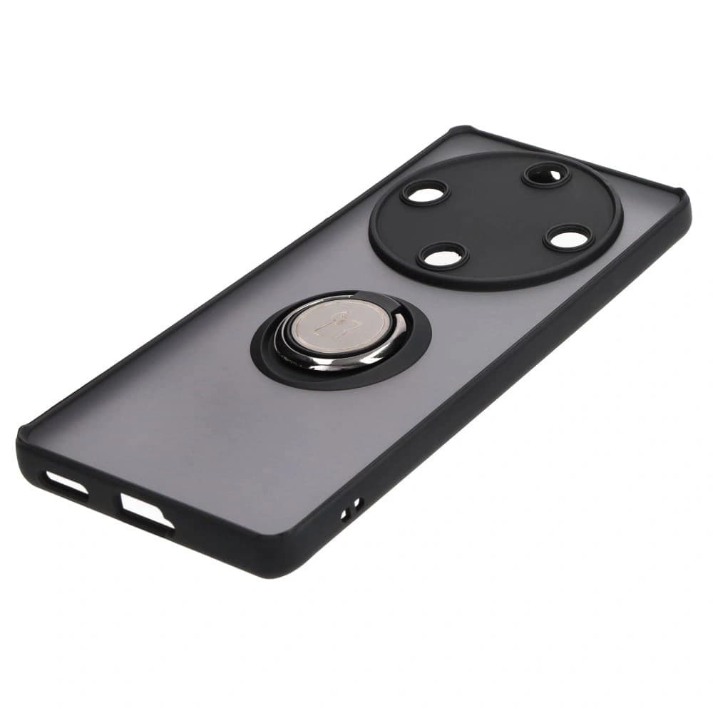 Bizon Case Hybrid Ring Honor Magic5 Lite rauchig mit einem schwarzen Rahmen - 3