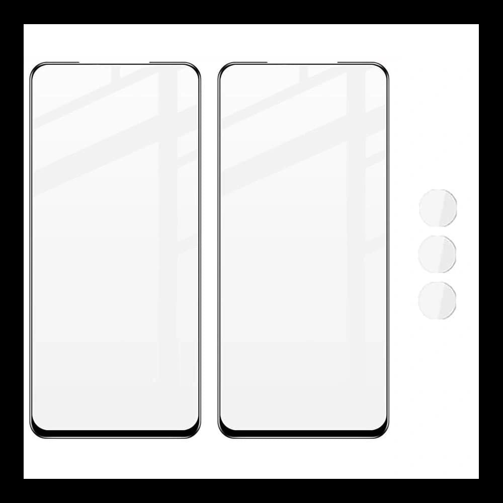 Bizon Glass Edge edzett üveg - [2 PACK] + lencse védelem Motorola Edge 30 fekete - 5
