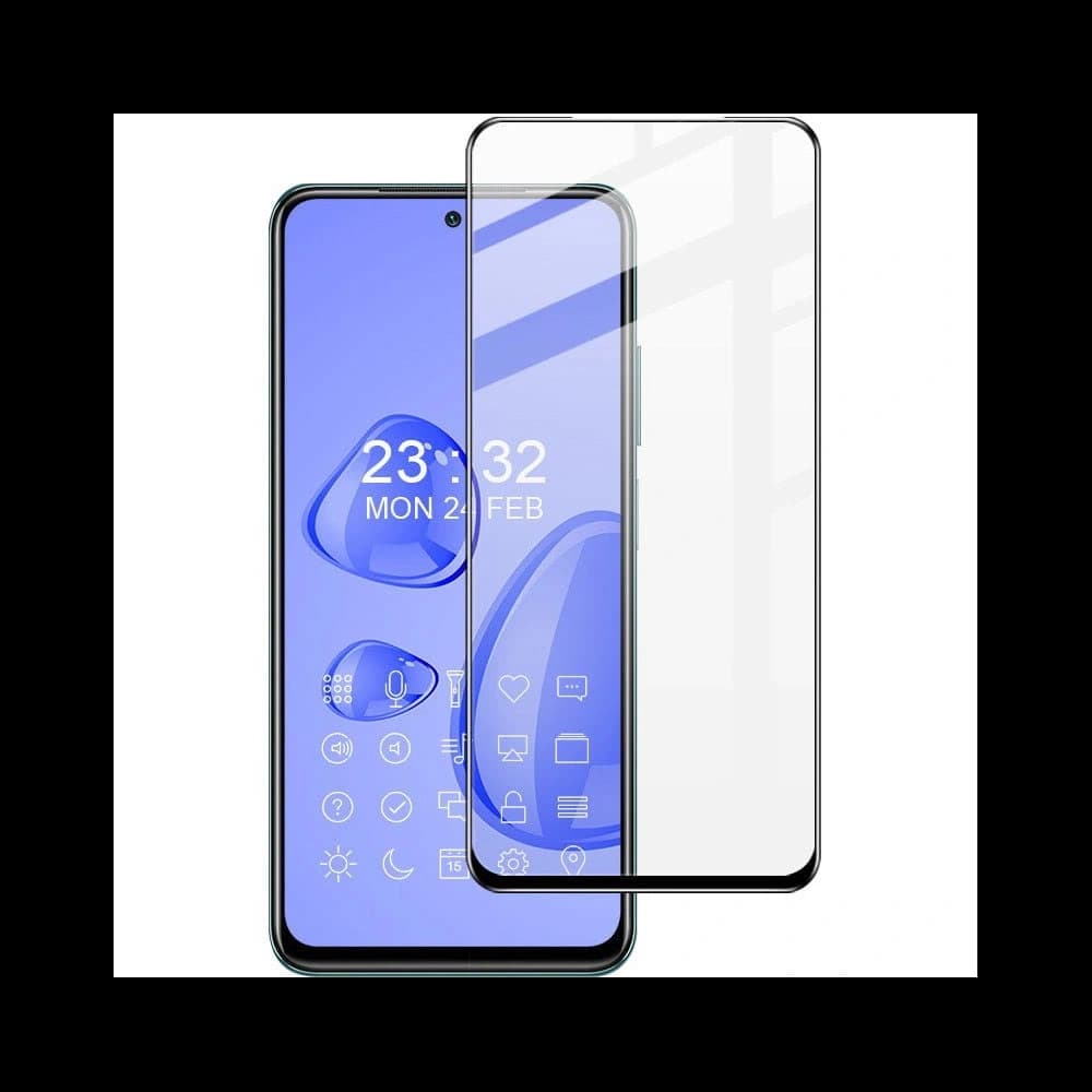 Bizon Glass Edge edzett üveg - [2 PACK] + lencse védelem Motorola Edge 30 fekete - 6