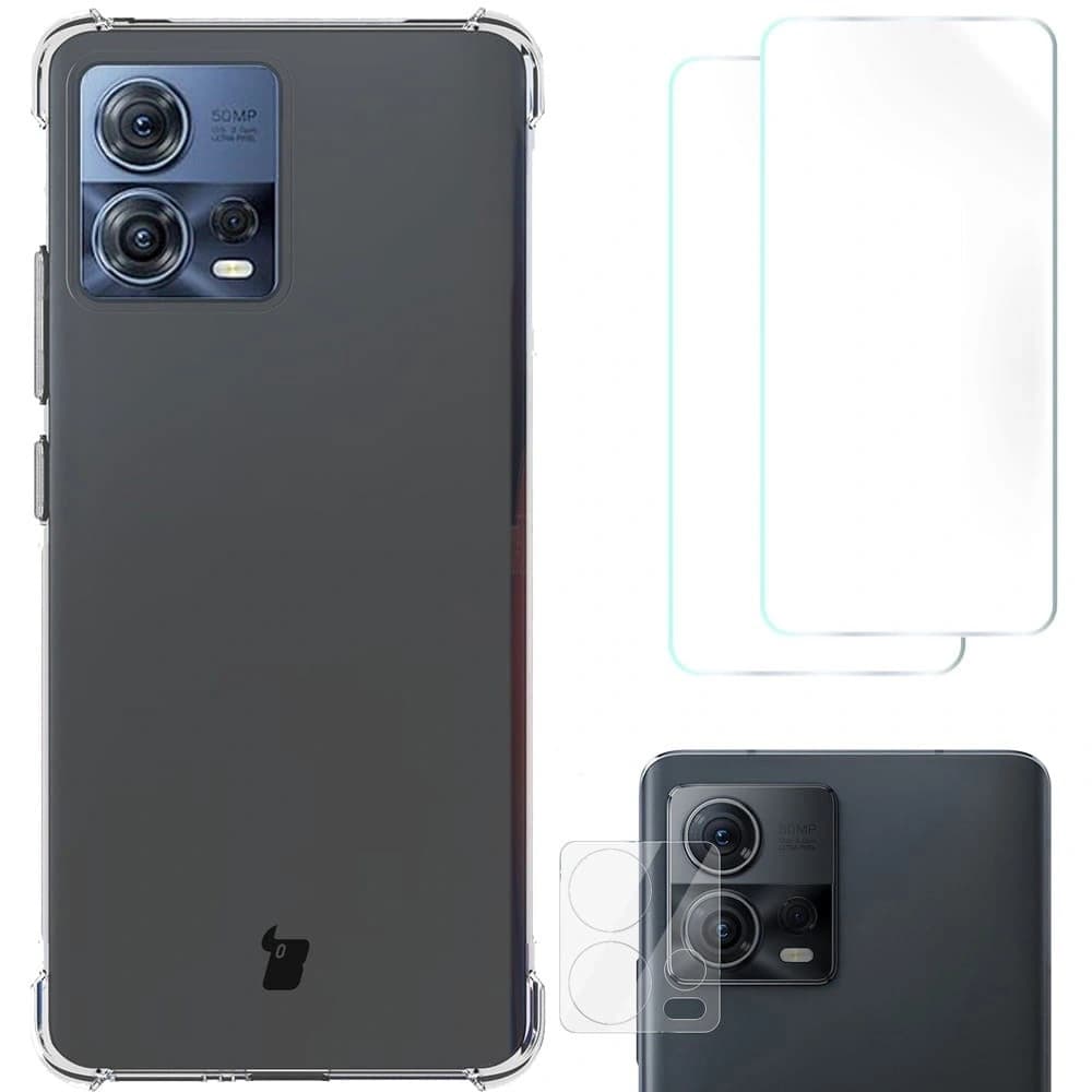 Bizon Case Clear Pack tok + 2x kijelzőfólia + lencsevédő Motorola Moto Edge 30 Fusion átlátszó - 1