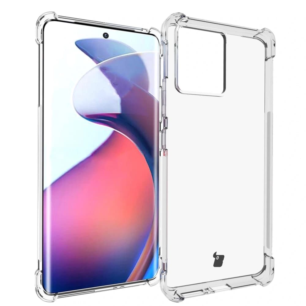 Bizon Case Clear Pack tok + 2x kijelzőfólia + lencsevédő Motorola Moto Edge 30 Fusion átlátszó - 3