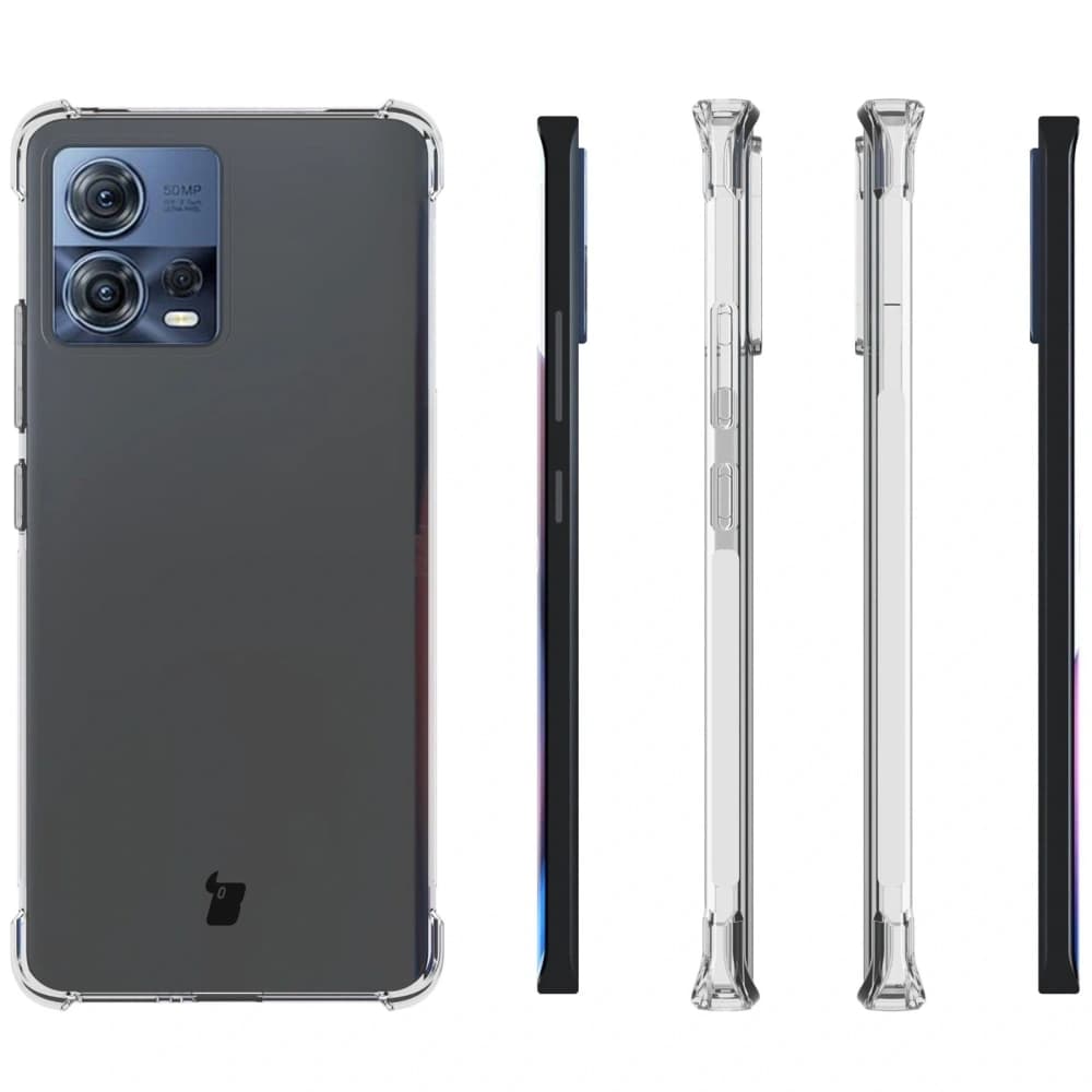 Bizon Case Clear Pack tok + 2x kijelzőfólia + lencsevédő Motorola Moto Edge 30 Fusion átlátszó - 4